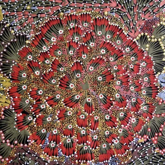 Bush Banana Australian Aboriginal Cotton Fabric by M S Textiles {2}