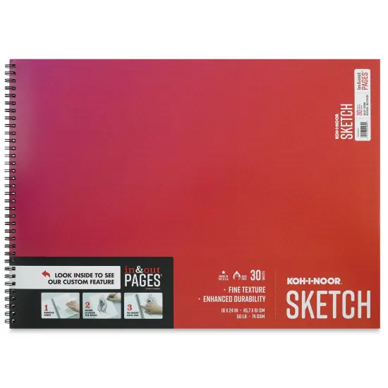 Koh-I-Noor Sketch Pad - 18" x 24", Wirebound, 30 Sheets {1}