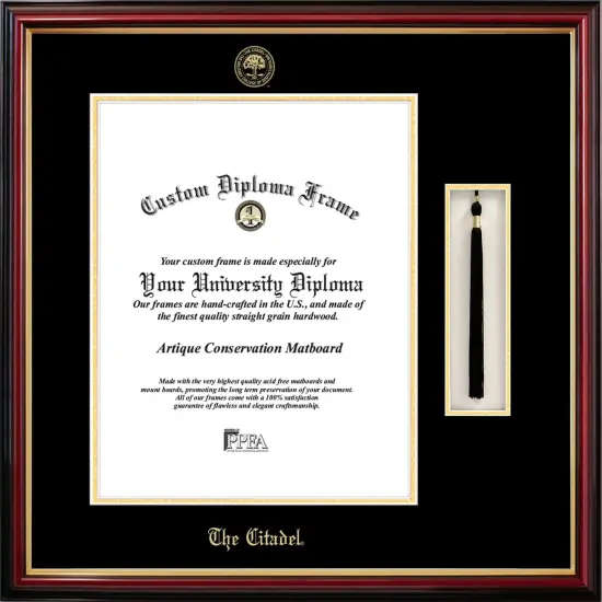 The Citadel 16w x 20h Tassel Box and Diploma Frame {1}