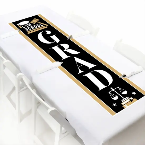 Big Dot of Happiness Law School Graduation Party Door Decoration - Vertical Banner {6}