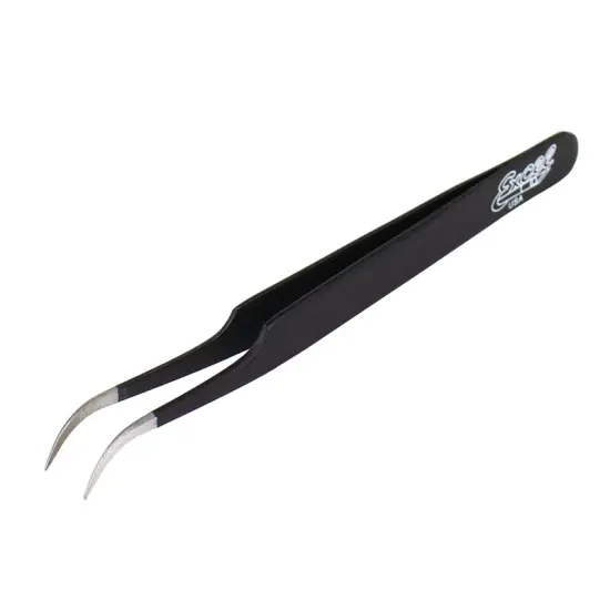 Slant Point Tweezers Black {5}