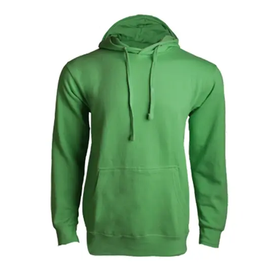 Men's Long Sleeve Hoodie Sweatshirt Hooded Casual Jumper Kelly green {1}