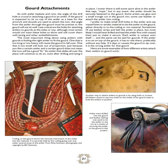 Antler Art for Baskets and Gourds {2}