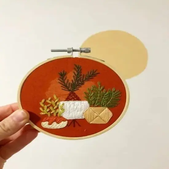 MCreativeJ Happy Houseplant Trio - Intermediate Embroidery Kit {2}