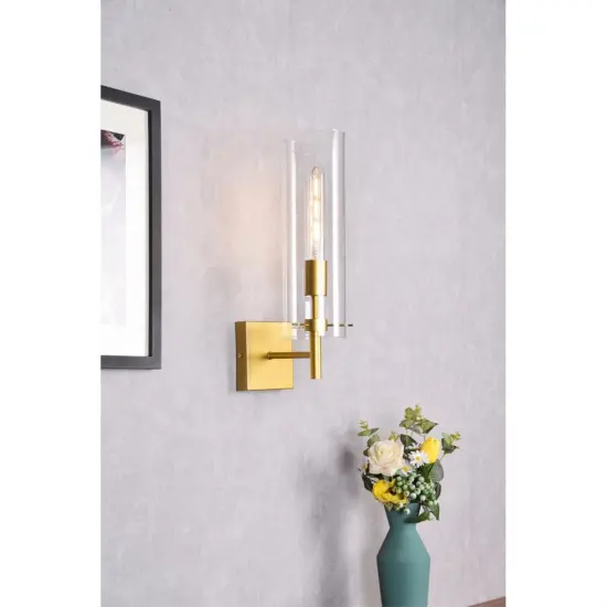 Savant 1 light brass wall sconce {2}