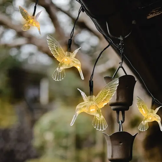 Perfect Holiday 30 LED Solar String Lights - Dove Design {1}