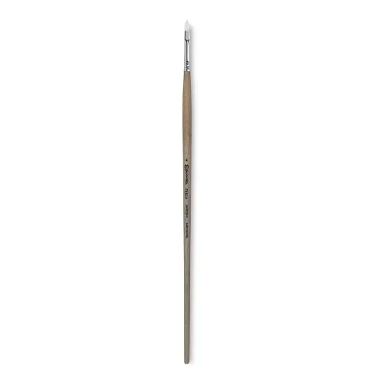 Escoda Perla Toray White Synthetic Brush - Filbert, Long Handle, Size 4 {1}