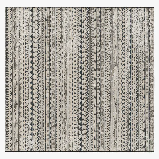 Deerlux Boho Living Room Area Rug with Nonslip Backing, Bohemian Tribal Print Pattern {1}