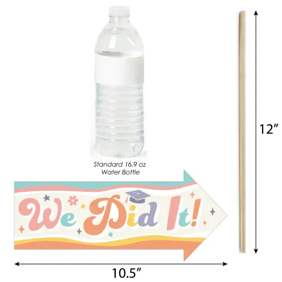 Big Dot of Happiness Funny Groovy Grad - Hippie Graduation Party Photo Booth Props Kit - 10 Piece {4}