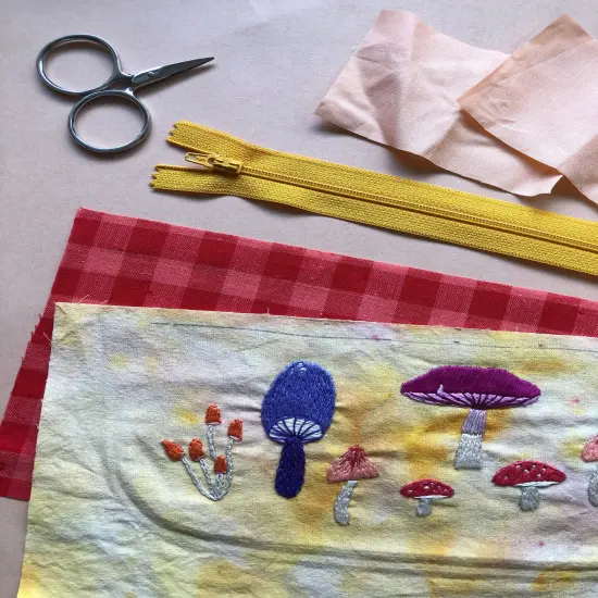 MCreativeJ Mushrooms - Peel Stick and Stitch Hand Embroidery Patterns {1}