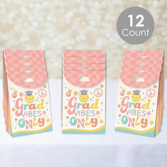 Big Dot of Happiness Groovy Grad - Hippie Graduation Party Gift Favor Bags - Party Goodie Boxes - Set of 12 {3}