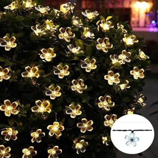 Perfect Holiday 50 LED Cherry Blossom Solar Light Warm white {2}