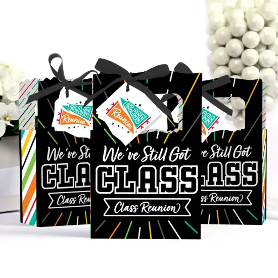 Big Dot of Happiness Still Got Class - High School Reunion Party Favor Boxes - Set of 12 {4}