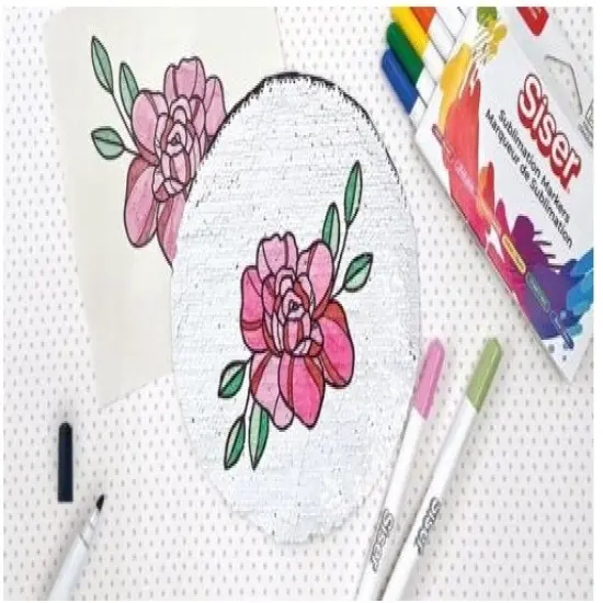 Siser Sublimation Markers -6 Iron-on Heat Transfer Markers for T-Shirts -Pastel Pack (6) {4}