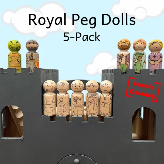 Royal Peg Doll Set by Pegsies&trade; {5}