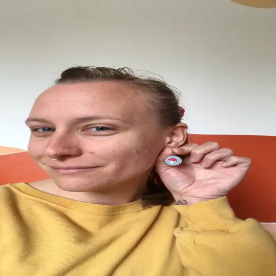 MCreativeJ Embroidered Mushroom, Flower, Cactus Earrings - Beginner DIY Craft Kit {4}