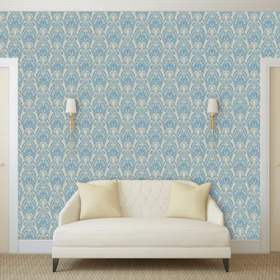 Nouveau Florenti Wall Stencil | 3566 by Designer Stencils | Pattern Stencils | Reusable Stencils for Painting | Safe & Reusable Template for Wall Decor | Try This Stencil Instead of a Wallpaper | Easy to Use & Clean Art Stencil Pattern {2}
