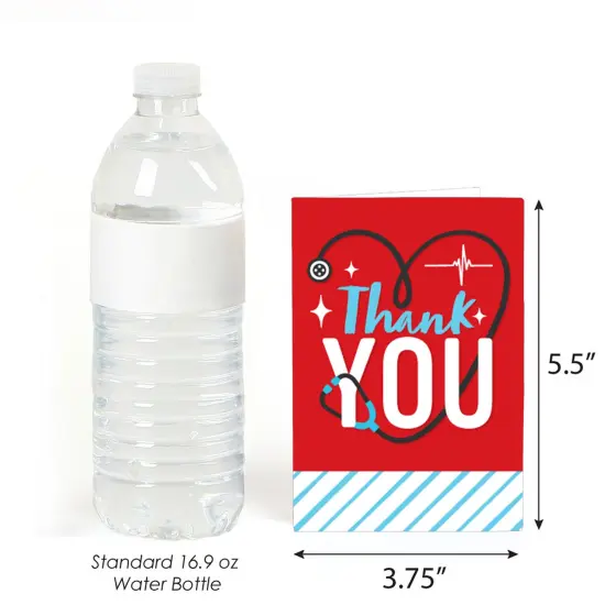 Big Dot of Happiness Thank You Nurses - Nurse Appreciation Week Thank You Cards (8 count) {4}