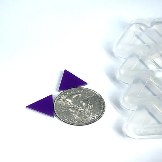 Triangle Stud Earring Silicone Mold (A2). {4}
