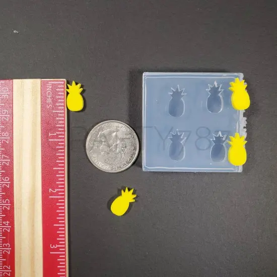 Pineapple Stud Earring Silicone Mold(B7) {3}