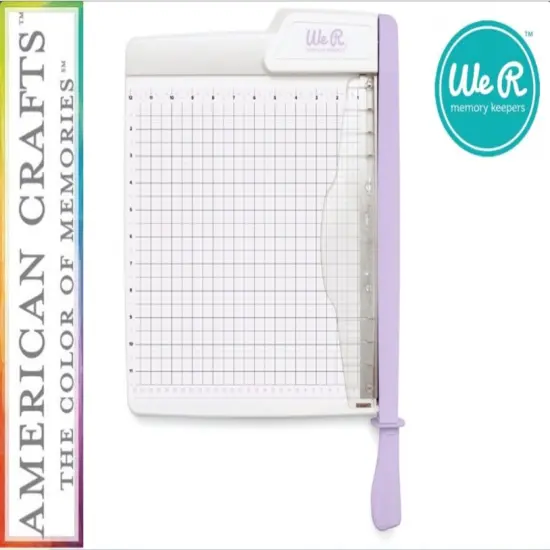 We R Memory Keepers Large Guillotine Cutter and Trimmer 12"x12" 60000666 Lilac {1}