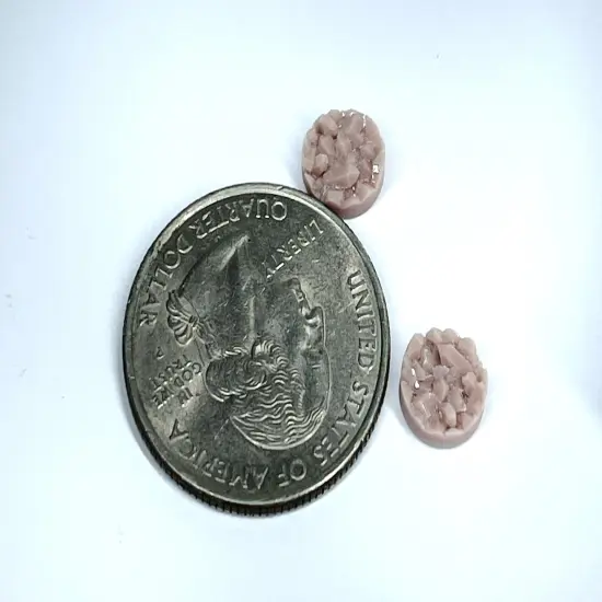 Circle 8mm Druzy Stud Earring Silicone Mold (A5) {2}