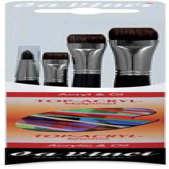Da Vinci Artist Brush Set - Top Acryl Short Handle, Set of 4 {2}