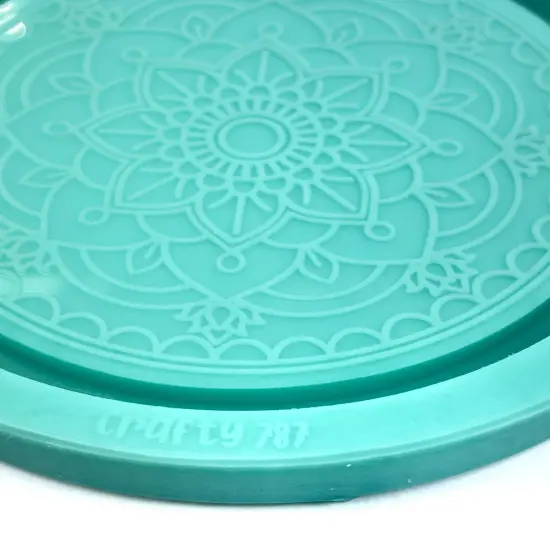 Mandala Coaster/Tray Silicone Mold (D7) {2}