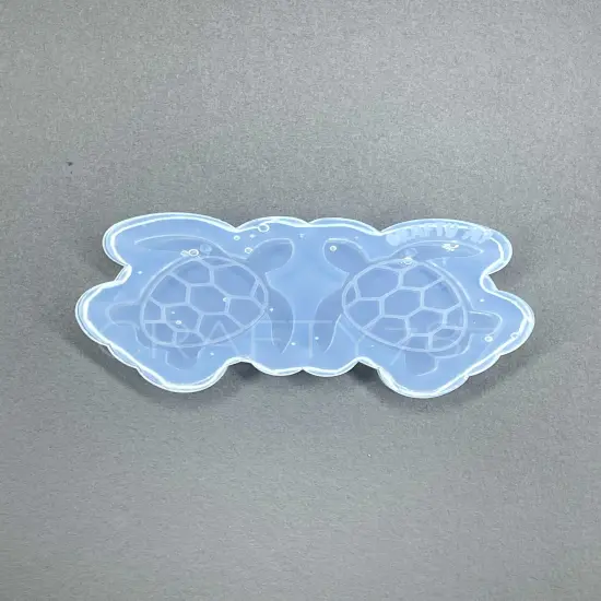 Turtle Dangle Earring Silicone Mold (D4) {1}