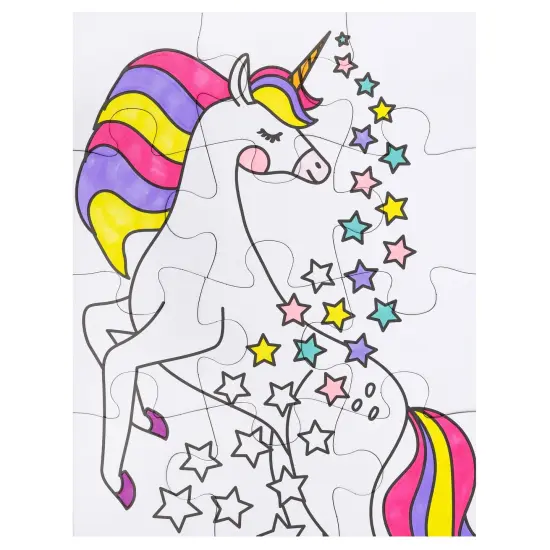 Colorbok Make It Colorful! Color Your Own PUzzles 3/Pkg-Fantasy {5}
