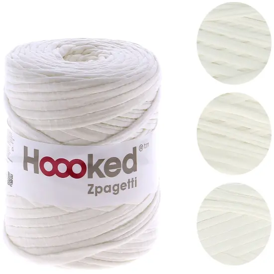 Multipack of 4 - Hoooked Zpagetti Yarn-Ivory White {2}