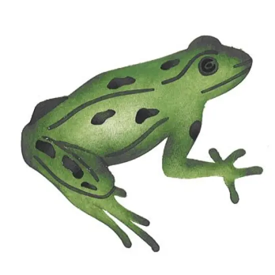 Sitting Frog Wall Stencil | 2629 by Designer Stencils | Animal & Nature Stencils | Reusable Art Craft Stencils for Painting on Walls, Canvas, Wood | Reusable Plastic Paint Stencil for Home Makeover | Easy to Use & Clean Art Stencil {2}