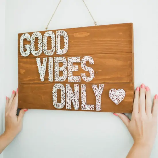 String Art Wood Sign Kit {1}