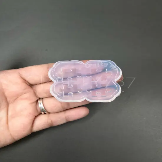 Puzzle Studs Earring Mold (A13) {1}