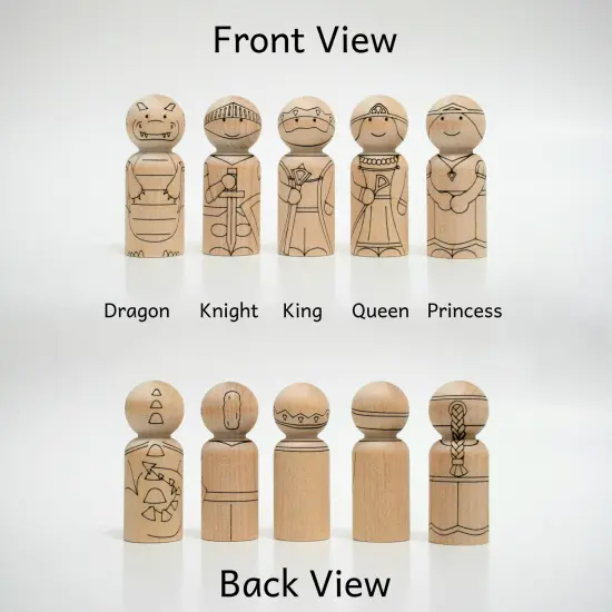 Royal Peg Doll Set by Pegsies&trade; {4}