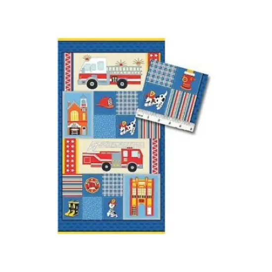 My Little Town Panel 23 x 44 inch by Benartex Cotton Fabric {2}