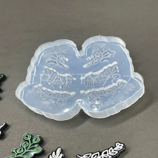 Leaves Earring Crawlers Silicone Mold (B13) {4}
