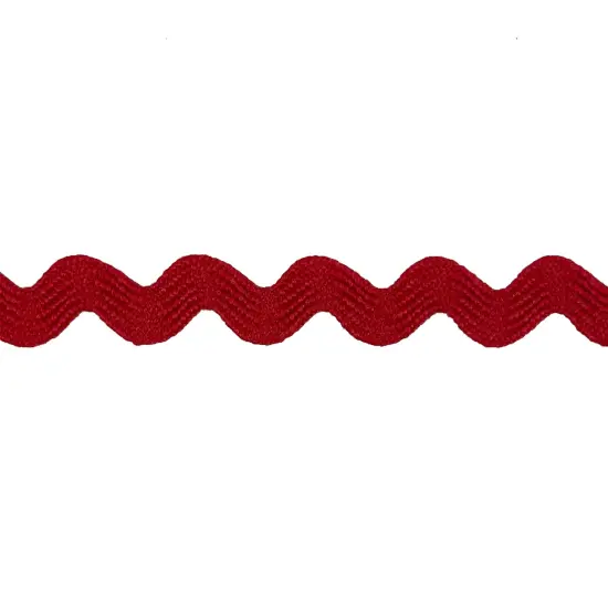 Belagio Small Ric Rac Trim, 0.375" Wide, 25 Yards, Red {1}
