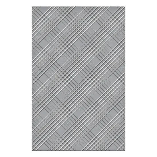Spellbinders Embossing Folder-Celebrate You Diamond Plaid {2}