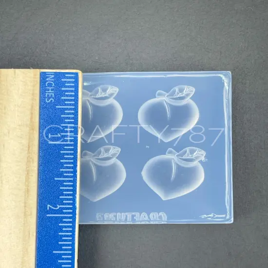Peach Stud Earring Silicone Mold (D4) {3}