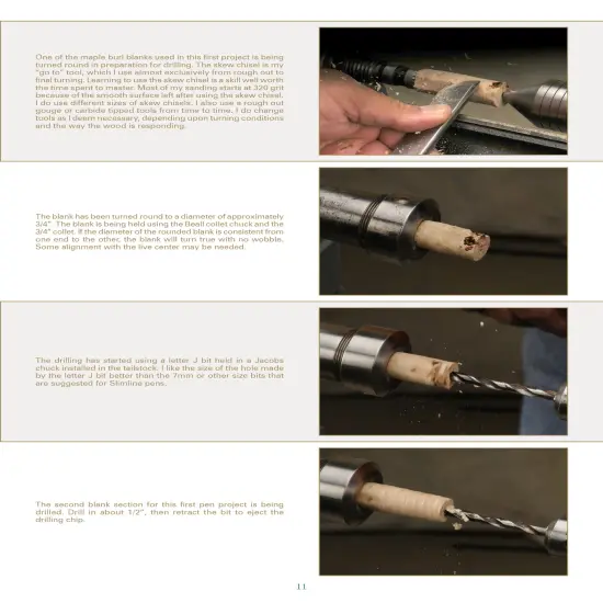 Turning Modified Slimline Pens {2}