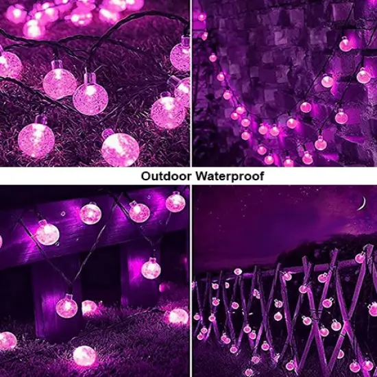 Perfect Holiday 30 LED Solar Bulb String Lights Multicolor {6}