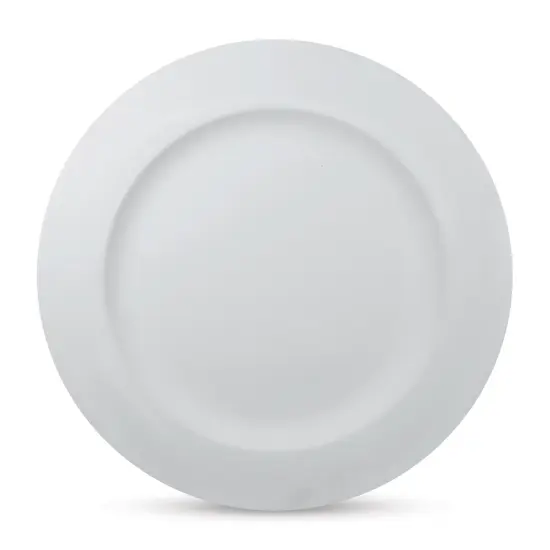 Mayco Earthenware Bisque Plates - Pkg of 12, Rimmed Dinner Plate, 9-3/4" {1}