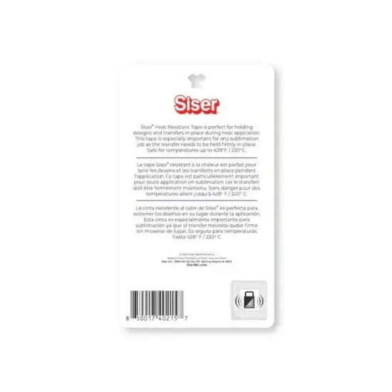Siser Heat Resistant Tape Size: 0.78&rdquo; x 21.86yd. (2cm x 20m) Cinta Termica para Sublimacion {5}