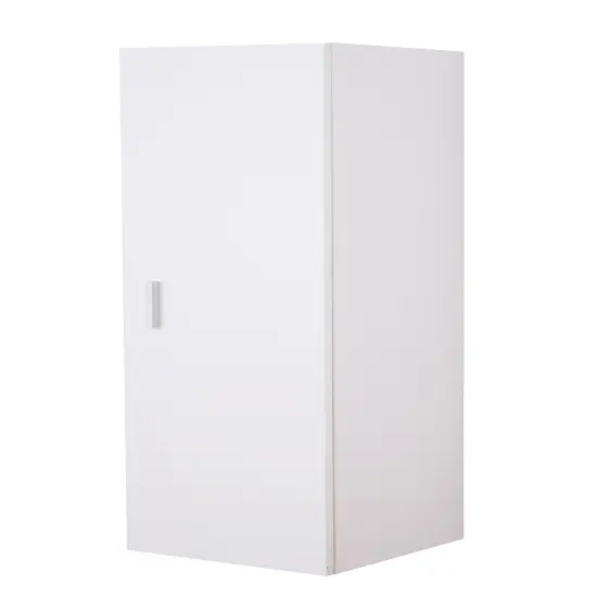 Modern Long Bathroom Wall Mounted Cabinet, White {3}