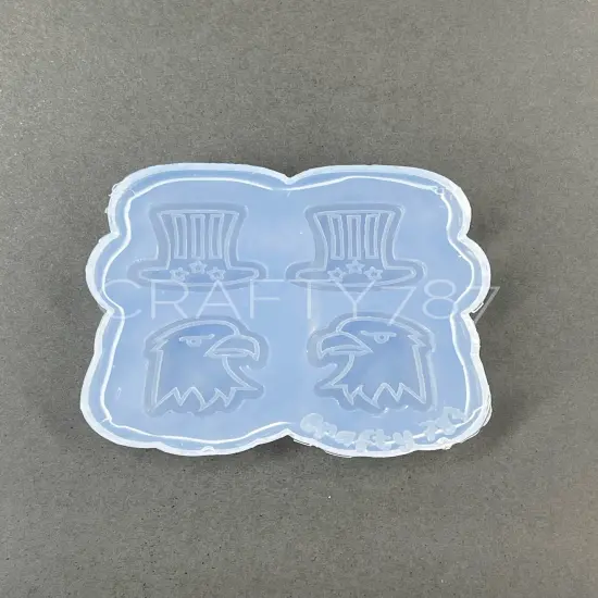 Eagle USA Stud Earring Silicone Mold (B13) {6}