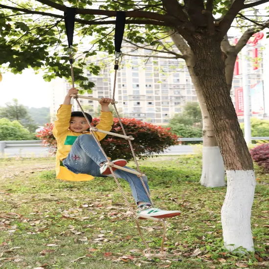 5 Step Climbing Wooden Rope Ladder {3}