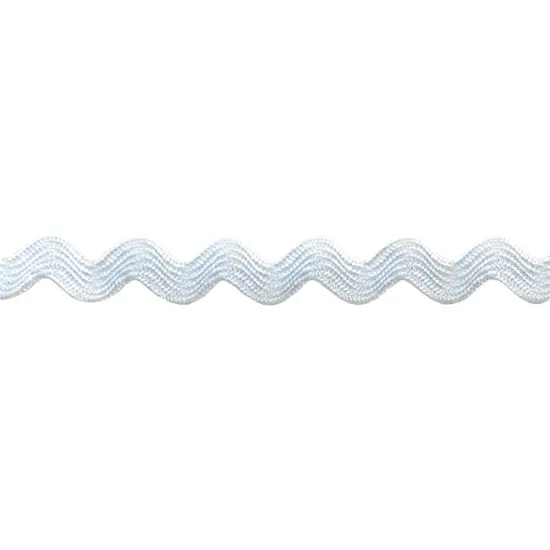 Belagio Small Ric Rac Trim, 0.375" Wide, 25 Yards, White {1}