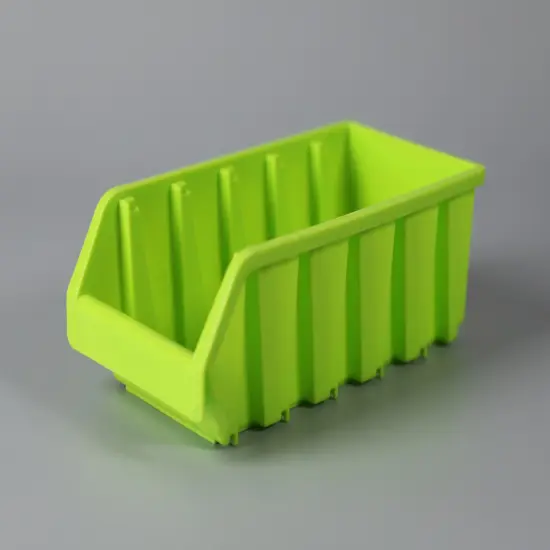 Plastic Storage Stacking Bins Green Set of 3 {5}