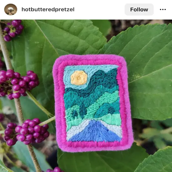MCreativeJ Landscapes- Peel Stick and Stitch Hand Embroidery Patterns {7}